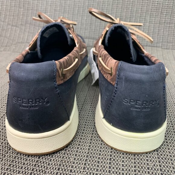 Sperry Top-Sider Boys Size 7M Navy & Camouflage Boat Shoes - Picture 3 of 7